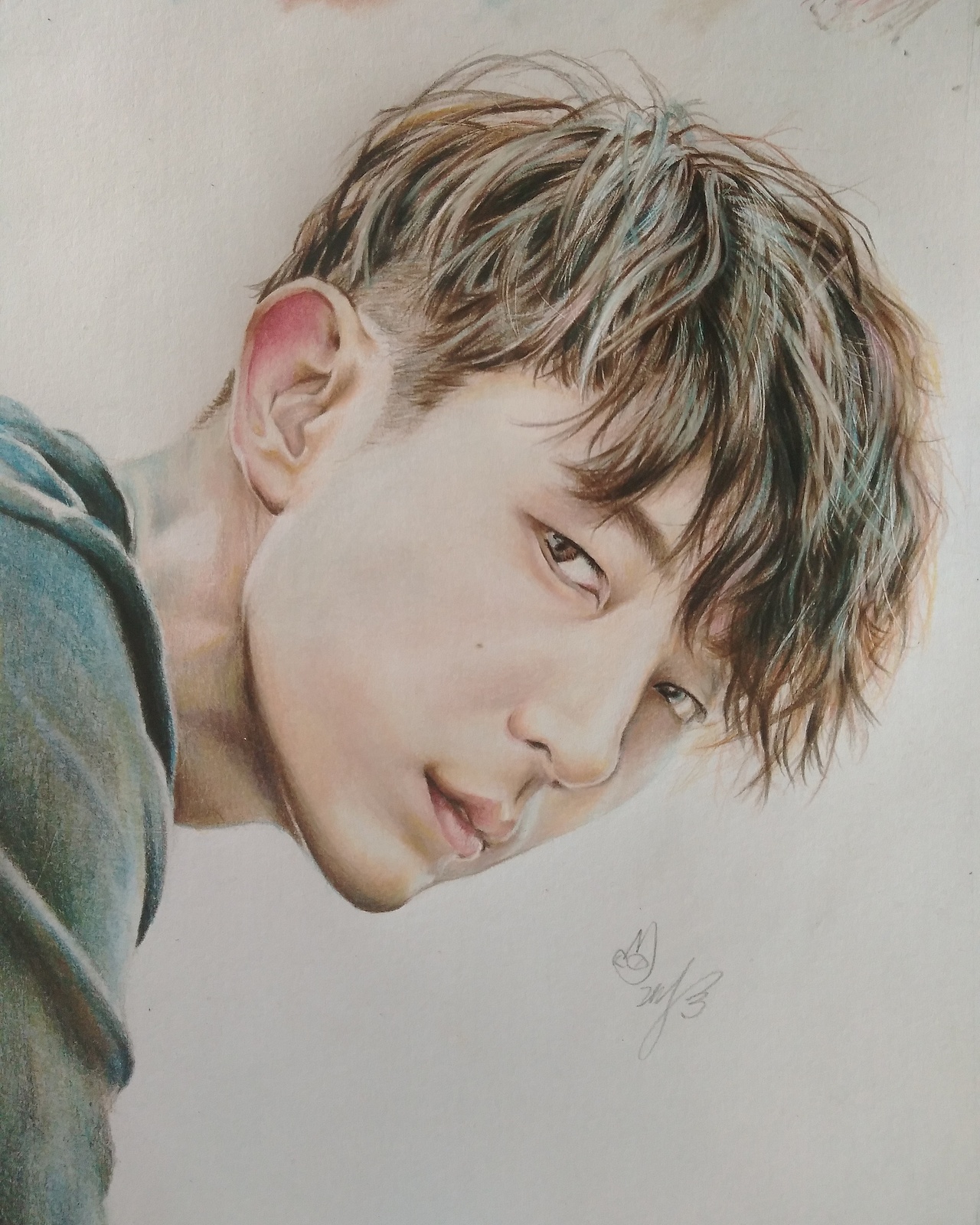 彩铅人物李准基