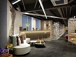 成都理發(fā)店設(shè)計(jì)公司——柒加壹美發(fā)店