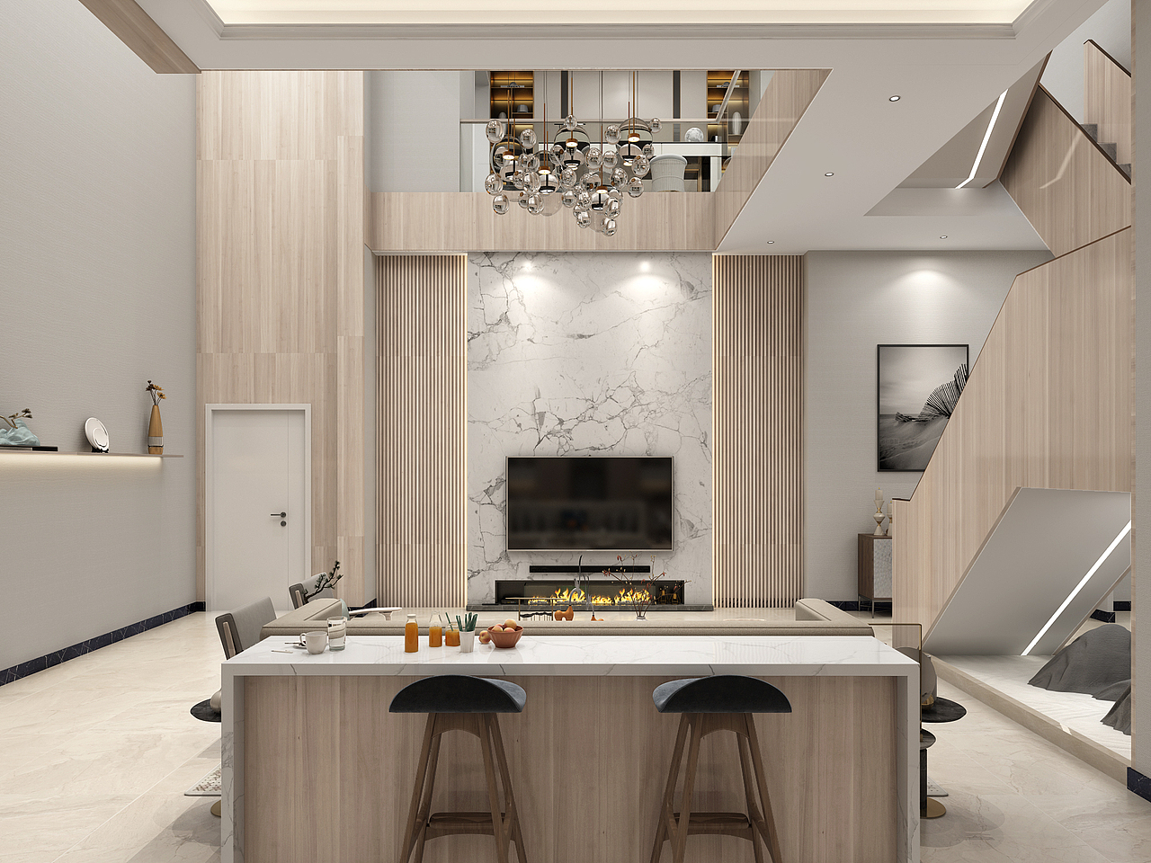 张家口。如园小区 简约风格