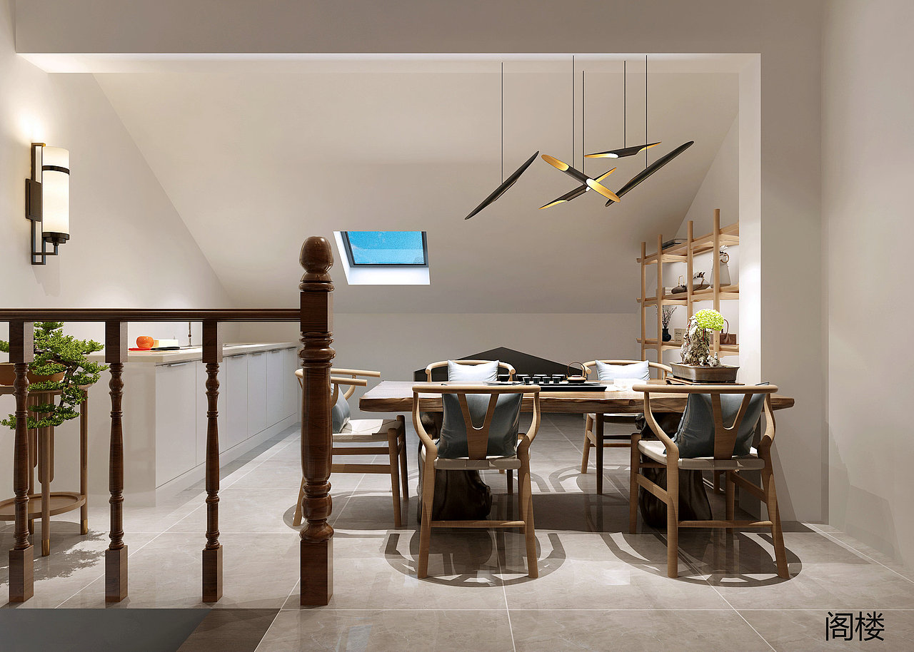 泰安知名设计师殷俊杰山语观邸135+135m²效果图