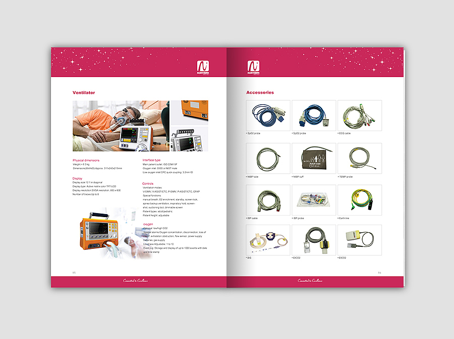 外销画册设计/监护仪/医疗设备产品画册----平面设计师/品牌设计师/葛军（图ZNzY3MDQ0MDQ=） - 书籍/画册 - 站酷设计师葛军原创素材 - 站酷ZCOOL
