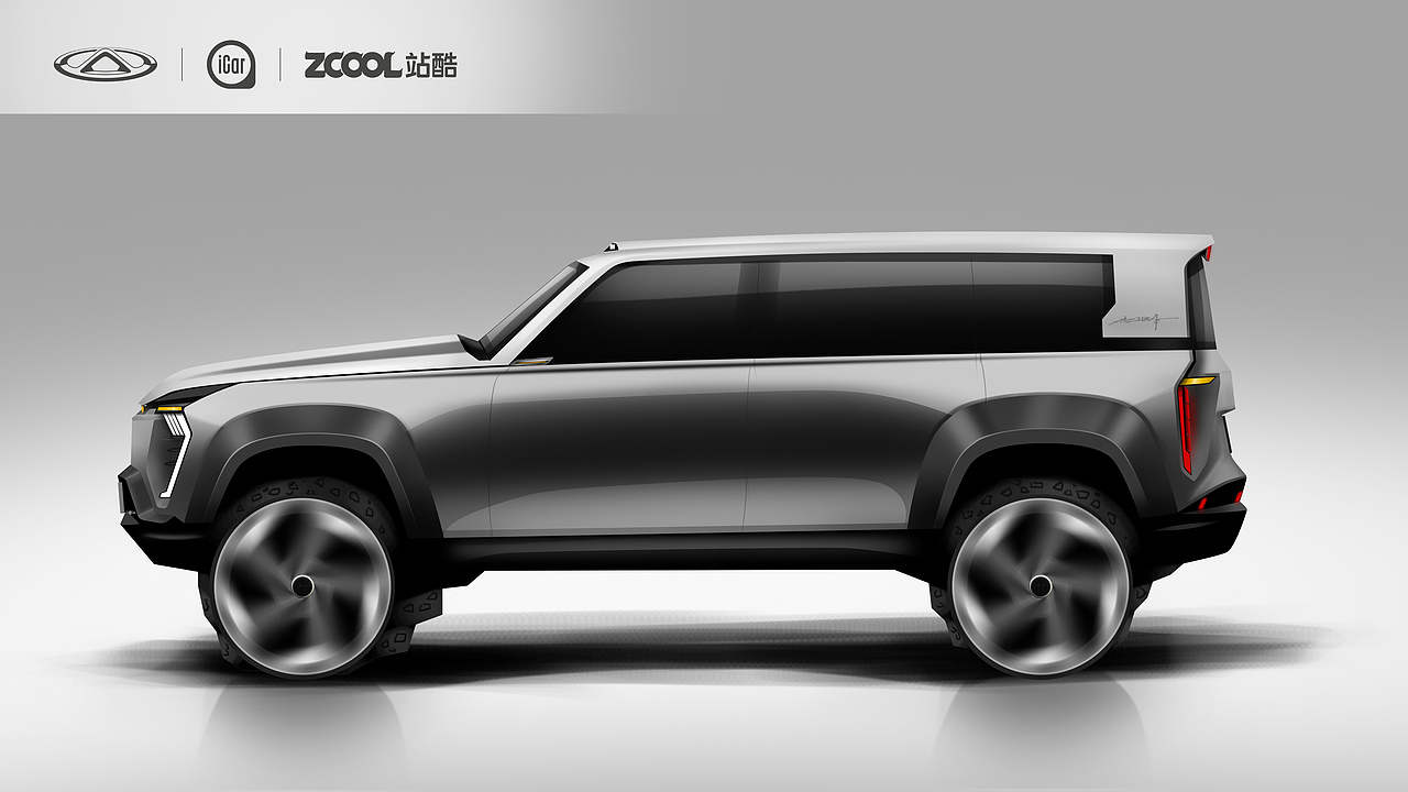 iCar S56新能源硬派越野车外造型设计