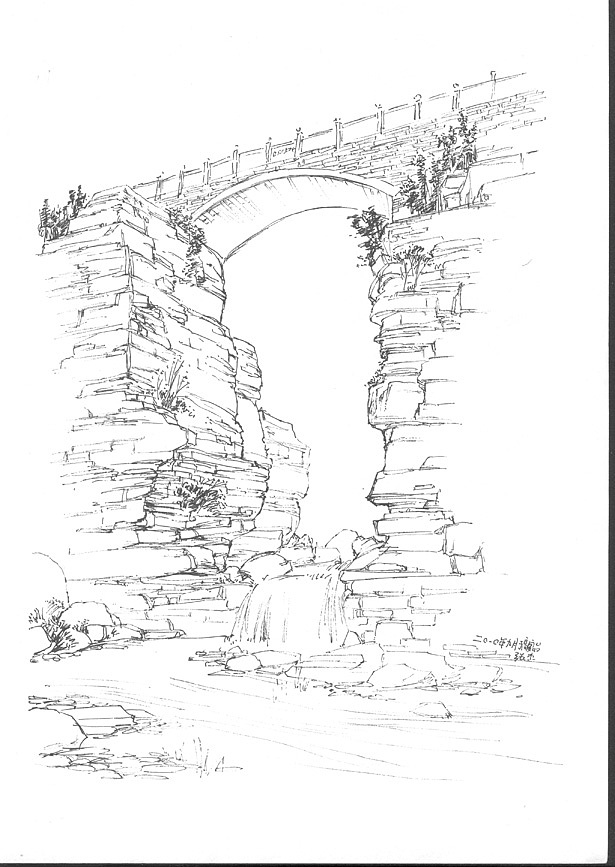 再回石板岩-水性笔速写（图ZMTU5NjA4NA==） - 绘画 - 站酷设计师76789285原创素材 - 站酷ZCOOL