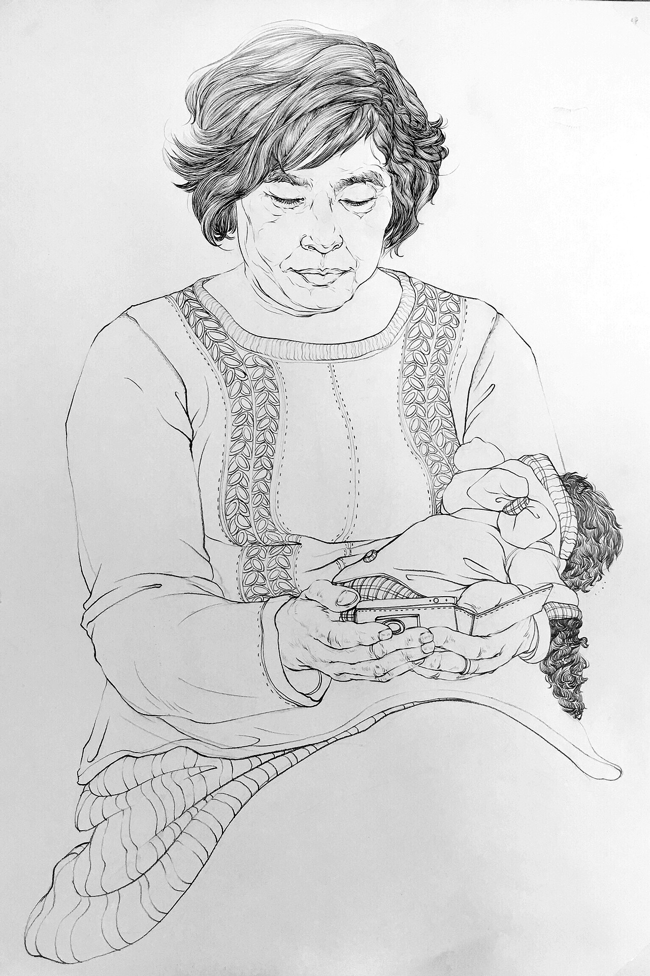 線描人物（圖ZMTI4MDY4Nzc2） - 繪畫 - 站酷設(shè)計師Joannaya原創(chuàng)素材 - 站酷ZCOOL