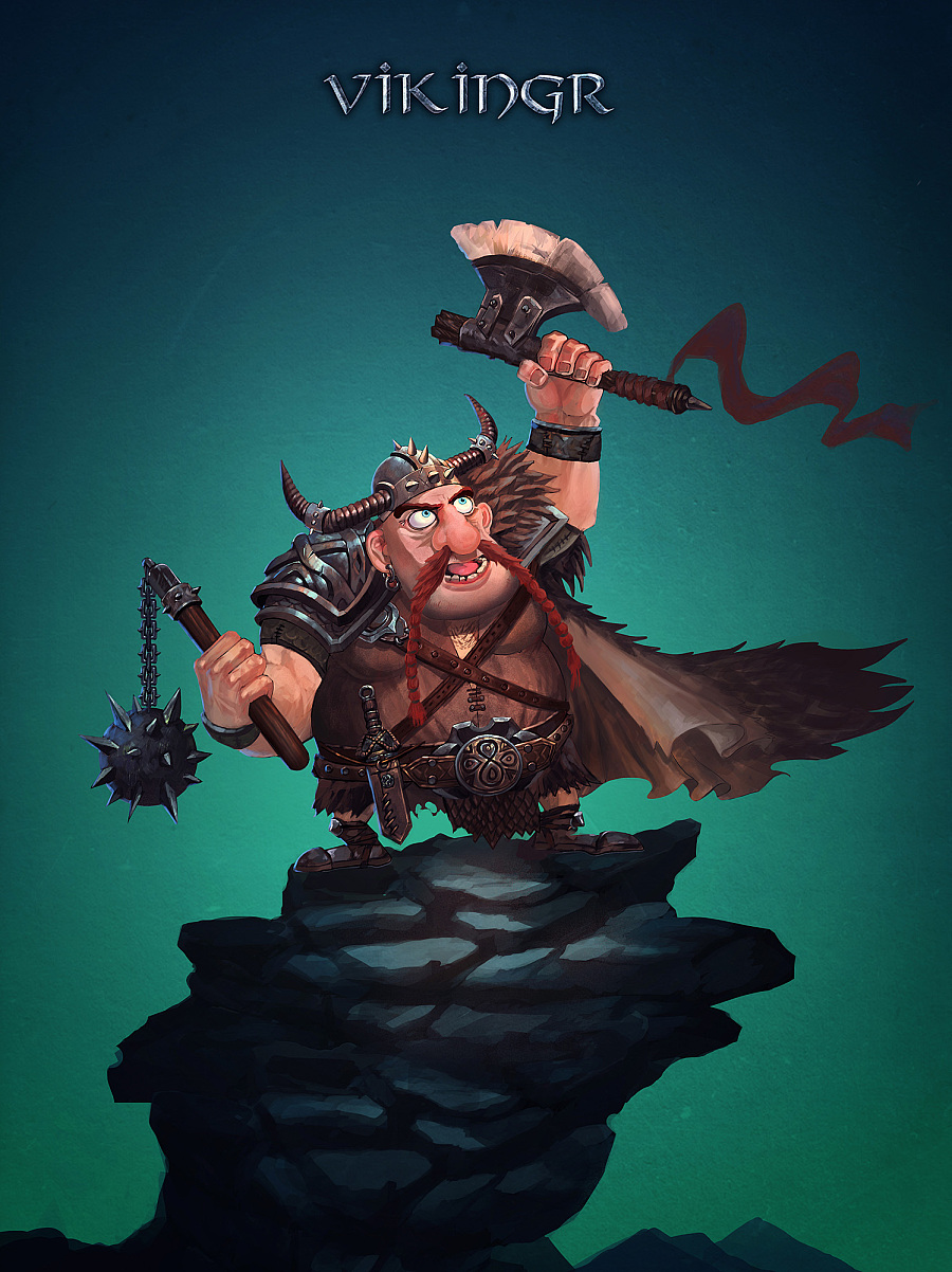 维京人|游戏原画|插画|king1988720 - 原创设计作品 - 站酷 (zcool)