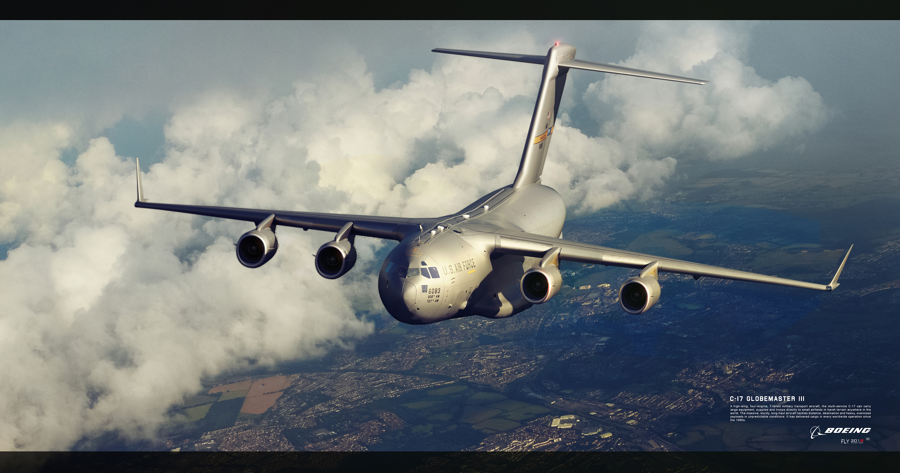 the wing 【c17 globemaster iii 】|三维|场景|pxfpxd - 原创作品