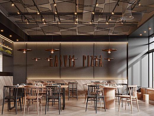 拉丝维斯披萨店室内设计