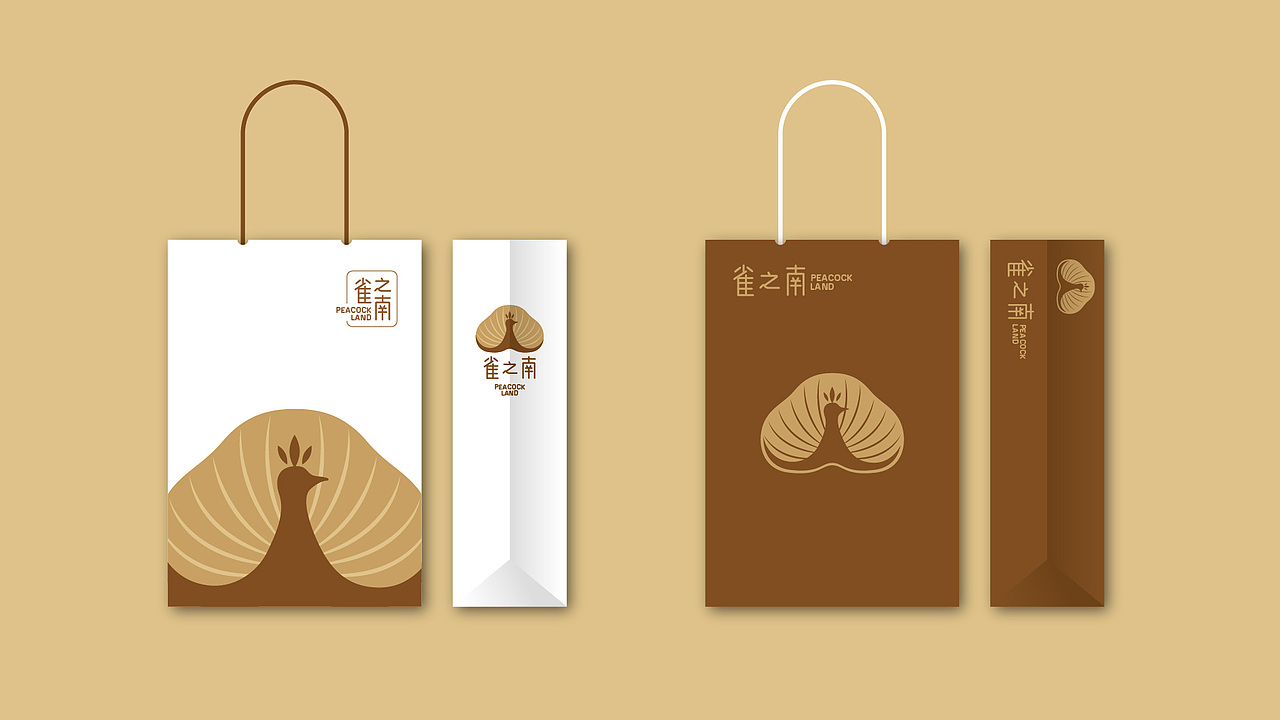 雀之南菌菇云南野生logo设计