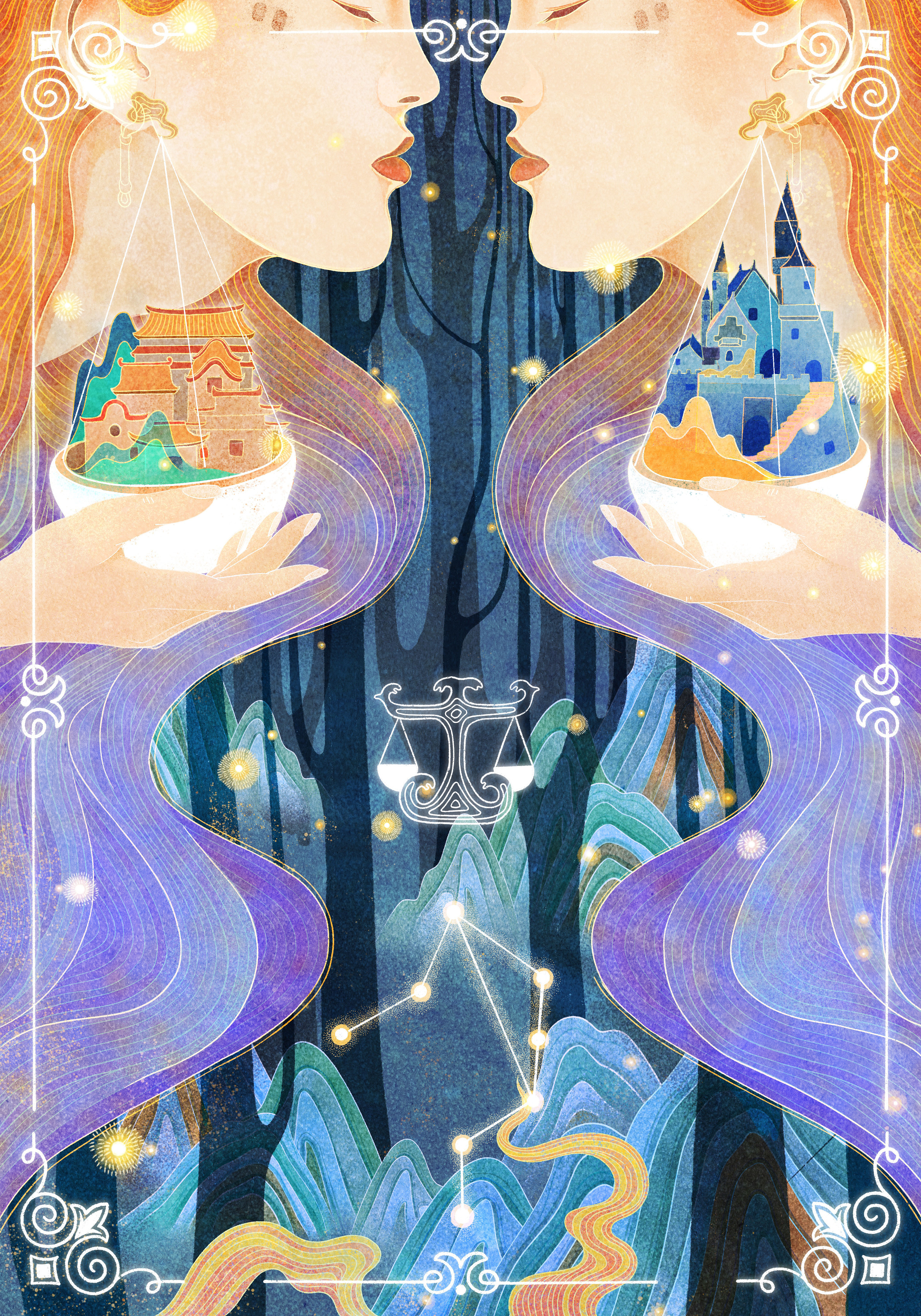 十二星座《天秤座》插画