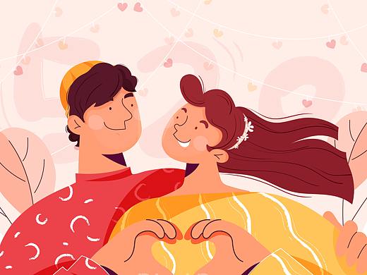 情人節(jié) 湊個熱鬧（個人主頁-ZNTI3OTY3NzI=） - 商業(yè)插畫 - 站酷設計師吖咩咩原創(chuàng)素材 - 站酷ZCOOL