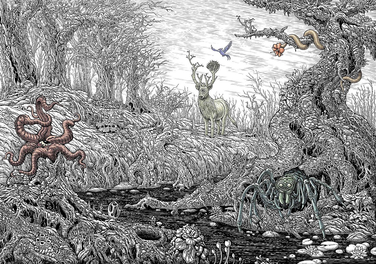 神秘之林（图ZMjk0NjMwMTQw） - 创作习作 - 站酷设计师绿野仙踪WYT原创素材 - 站酷ZCOOL