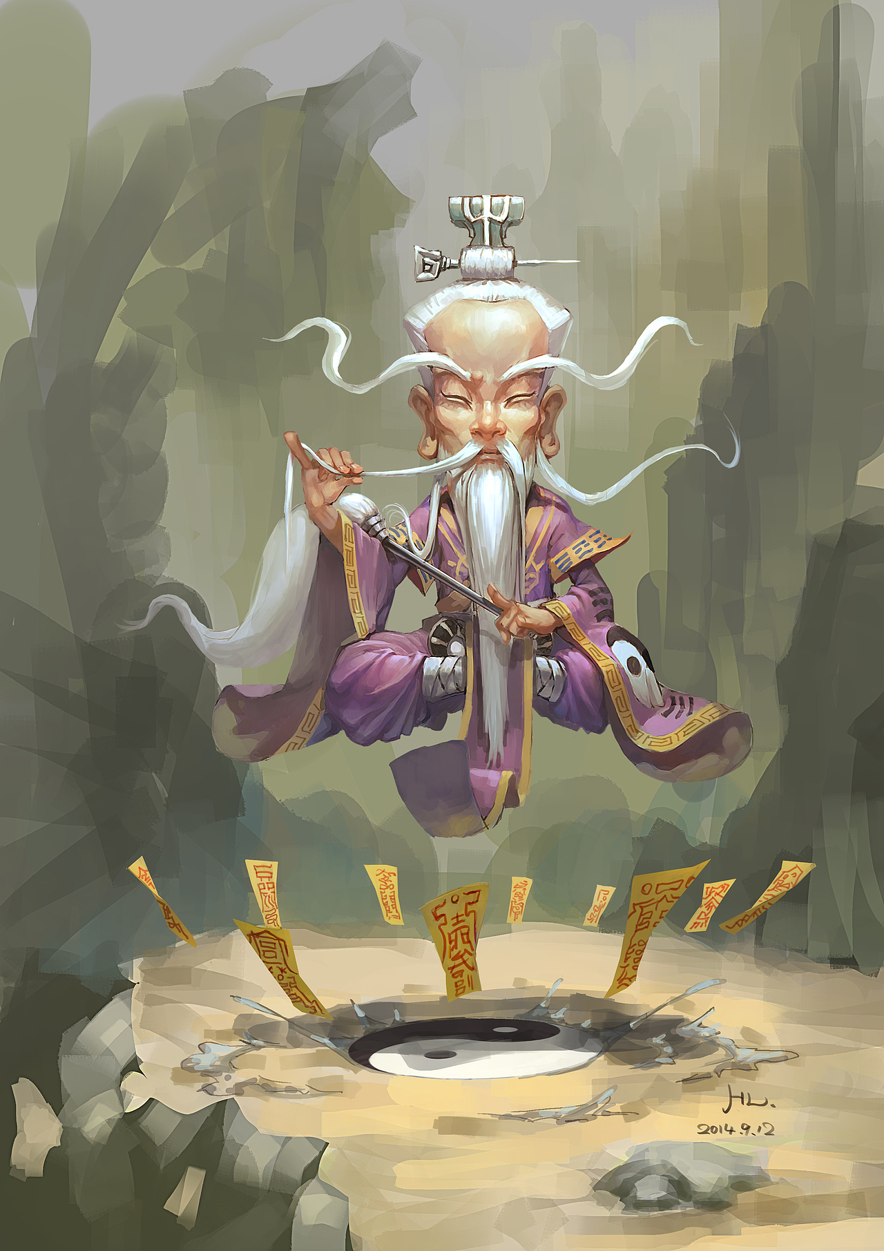 Q道士（图ZMjA0ODEyMjQ=） - 游戏原画 - 站酷设计师haaaol原创素材 - 站酷ZCOOL