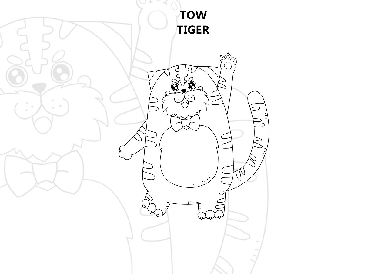 TOW TIGER（图ZMTQwNDU2NTYw） - 商业插画 - 站酷设计师第lucky原创素材 - 站酷ZCOOL