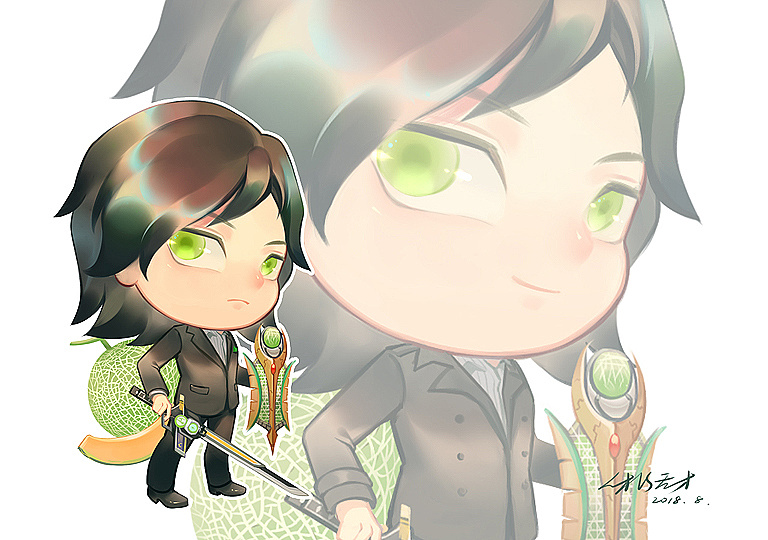 假面骑士铠武 q版挂件图