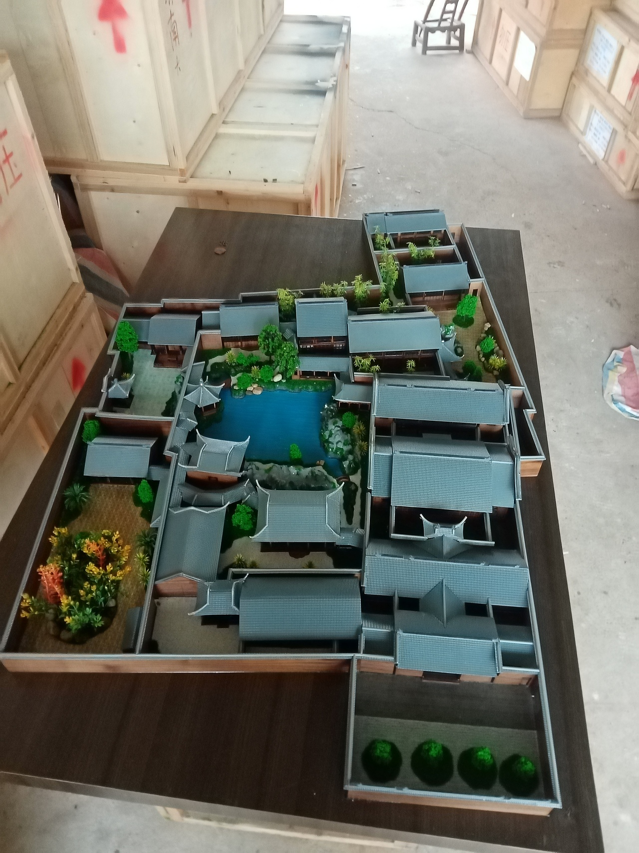 谢楚田园林沙盘模型