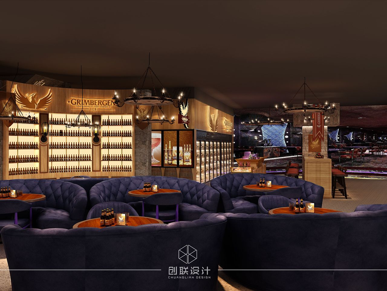 格林堡-精酿啤酒形象店|空间|家装设计|广州创联设计 - 原创作品