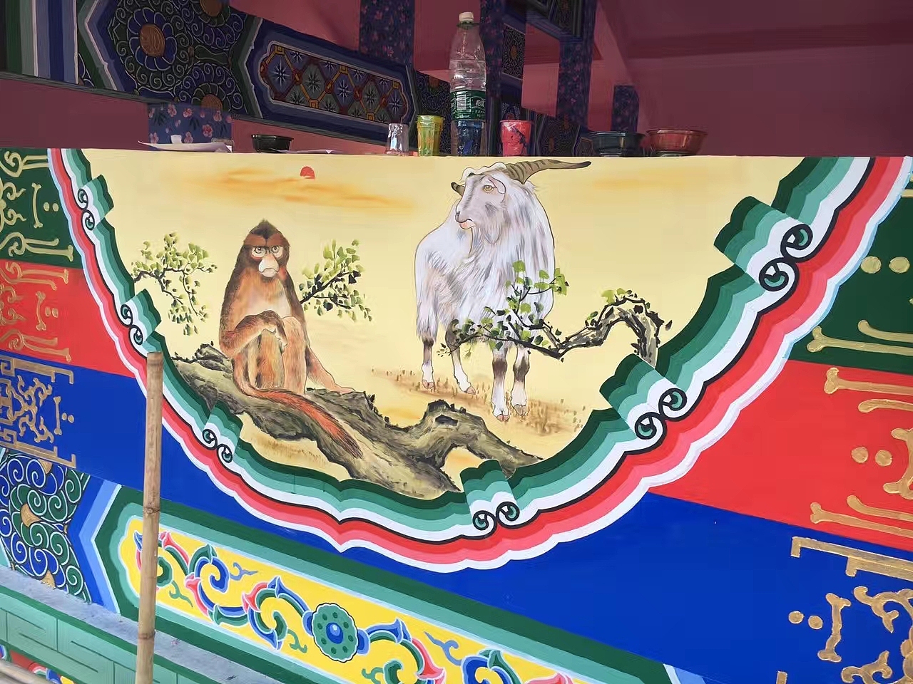横县祠堂古建彩绘（图ZMjI0OTE4Mjg0） - 商业插画 - 站酷设计师墨鱼壁画工作室原创素材 - 站酷ZCOOL