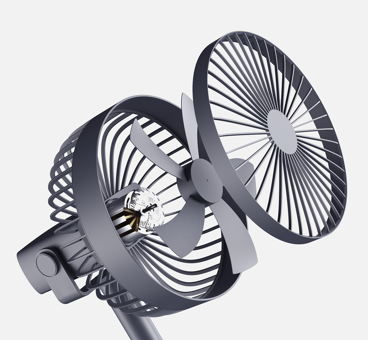 亚马逊桌面小风扇3d建模渲染