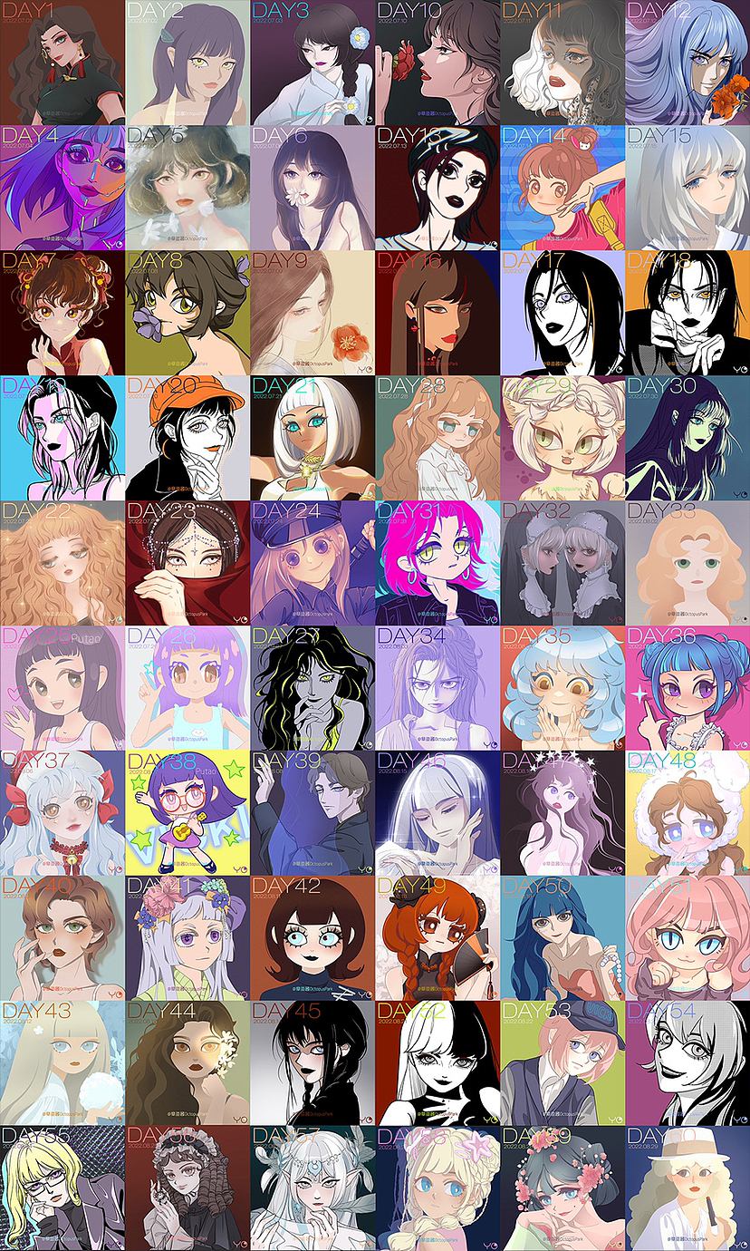 頭像60天挑戰(zhàn)賽（圖ZMzE0MDUyNDc2） - 創(chuàng)作習(xí)作 - 站酷設(shè)計師章魚醬油原創(chuàng)素材 - 站酷ZCOOL