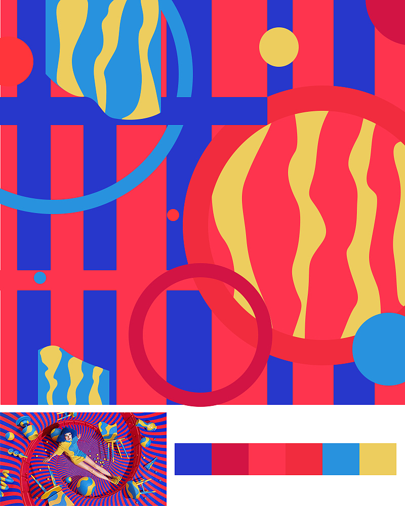 色彩构成（图ZODEzNjY4NDA=） - 图案 - 站酷设计师猫球球同学原创素材 - 站酷ZCOOL