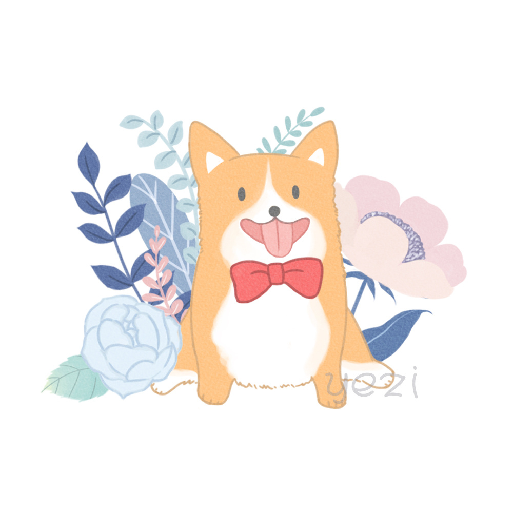 柯基小电臀|插画|商业插画|夏叶zi - 原创作品 - 站酷 (zcool)