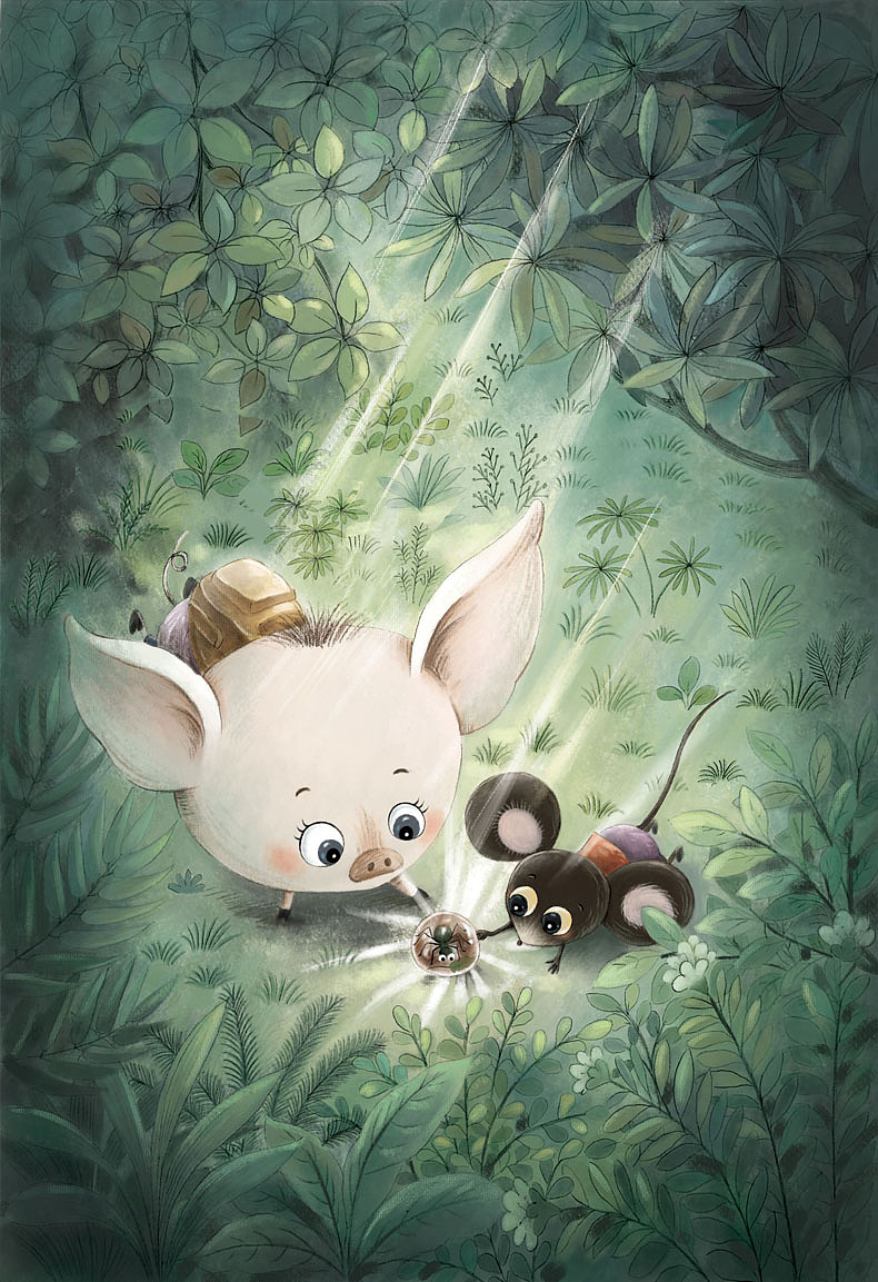绘本插画，恐龙的宝藏（图ZMjM5MTQwNDUy） - 儿童插画 - 站酷设计师白廷原创素材 - 站酷ZCOOL