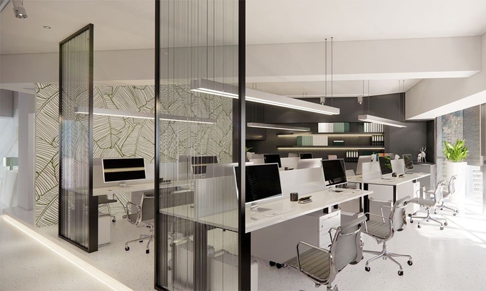 成都办公室设计|路桥公司办公室设计