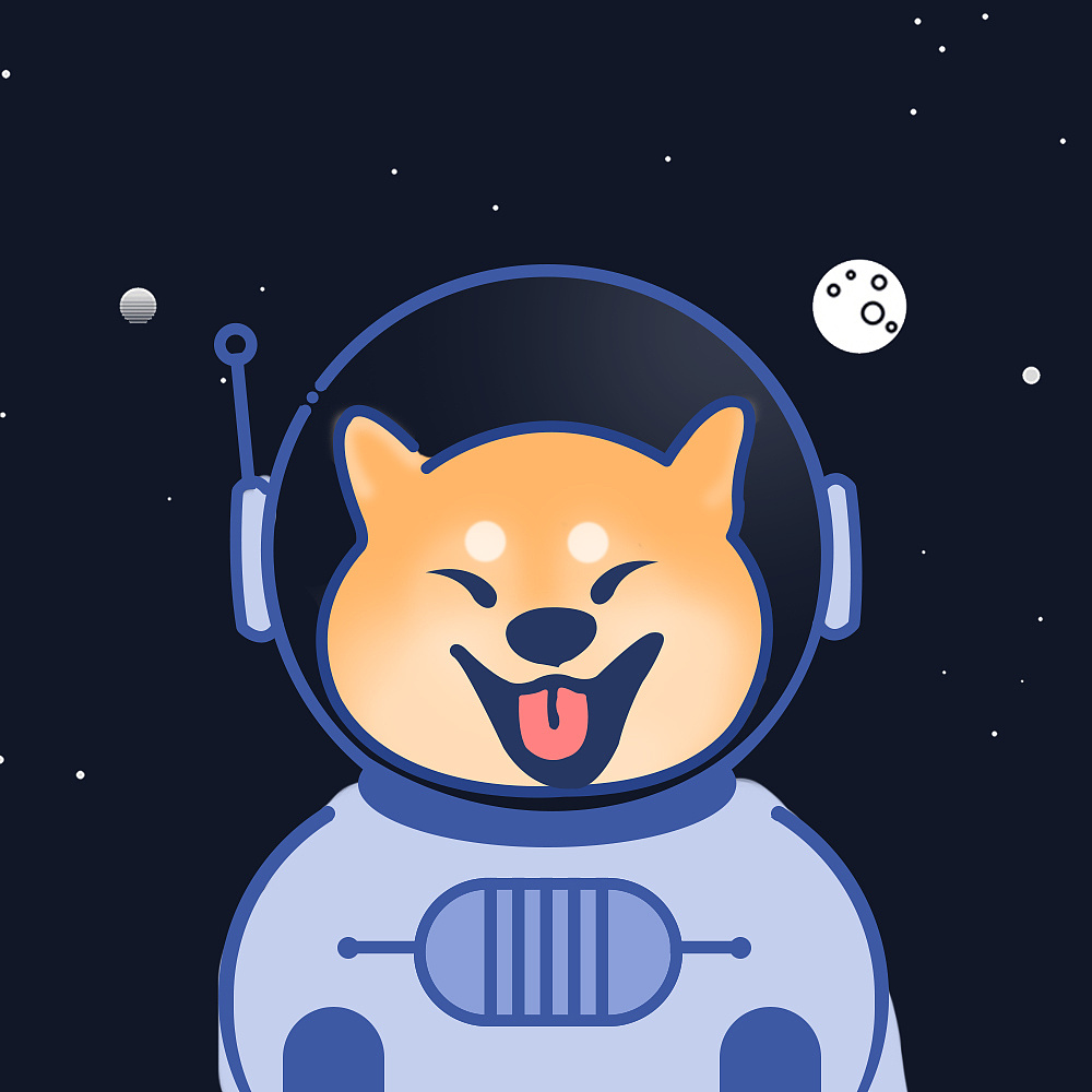 一只太空小柴 头像两枚