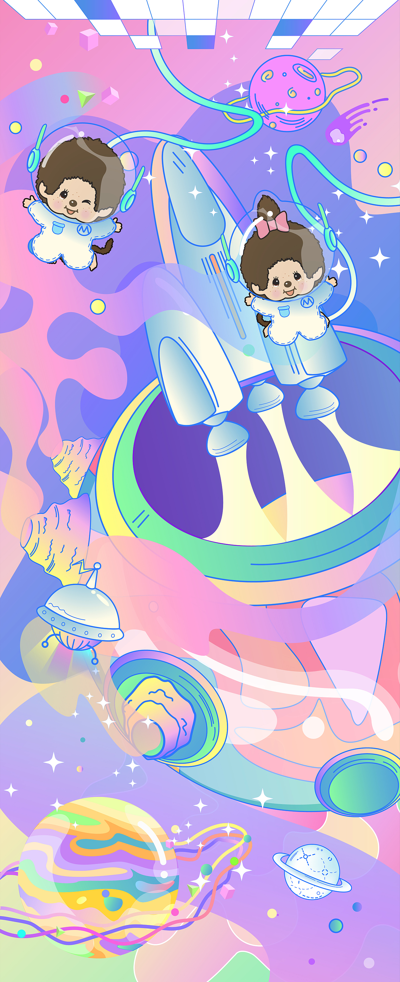 Monchhichi太空主题（图ZMTgxOTE1MzIw） - 电商 - 站酷设计师Higaliki原创素材 - 站酷ZCOOL