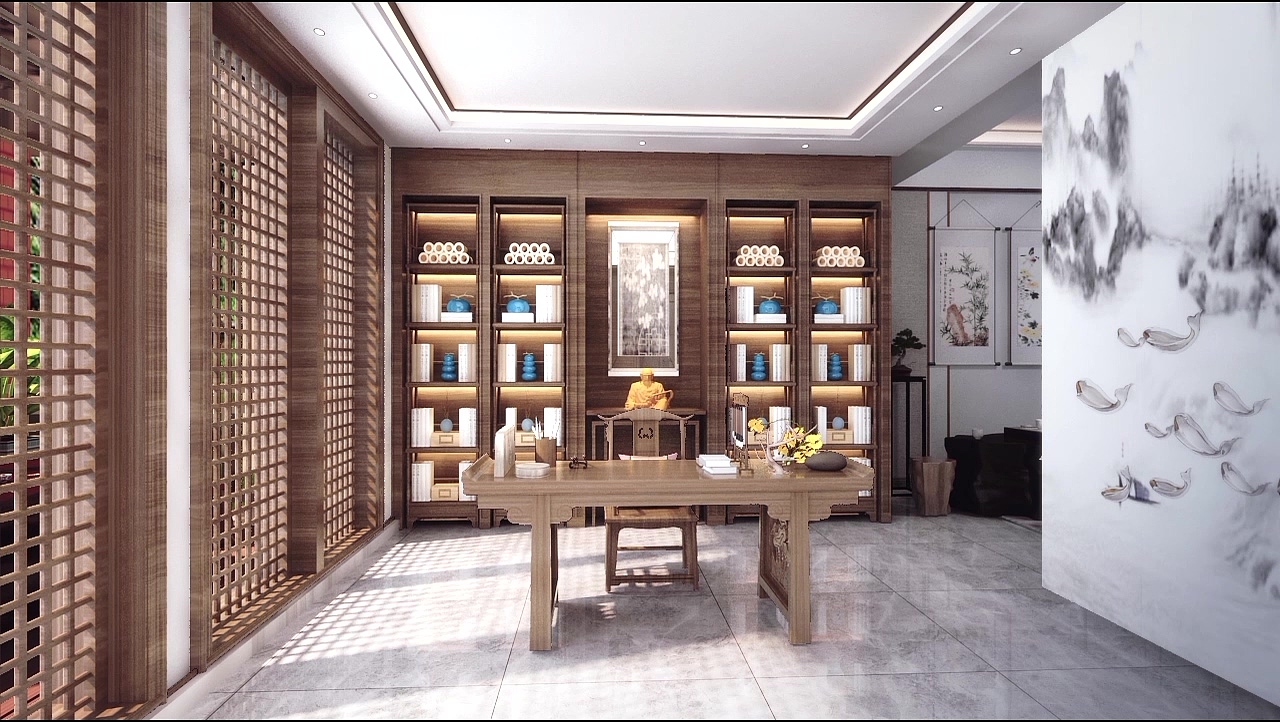 水晶石——唐秋燕3D Max作品——方逸圆居（图ZMTg5NzQxMzY0） - 建筑设计 - 站酷设计师水晶石教育_Pitt原创素材 - 站酷ZCOOL