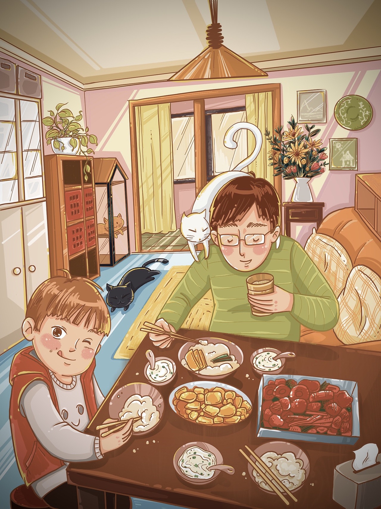 你是我的幸福吗？（图ZMjM3MTYwNzA4） - 儿童插画 - 站酷设计师笑笑Ashley原创素材 - 站酷ZCOOL