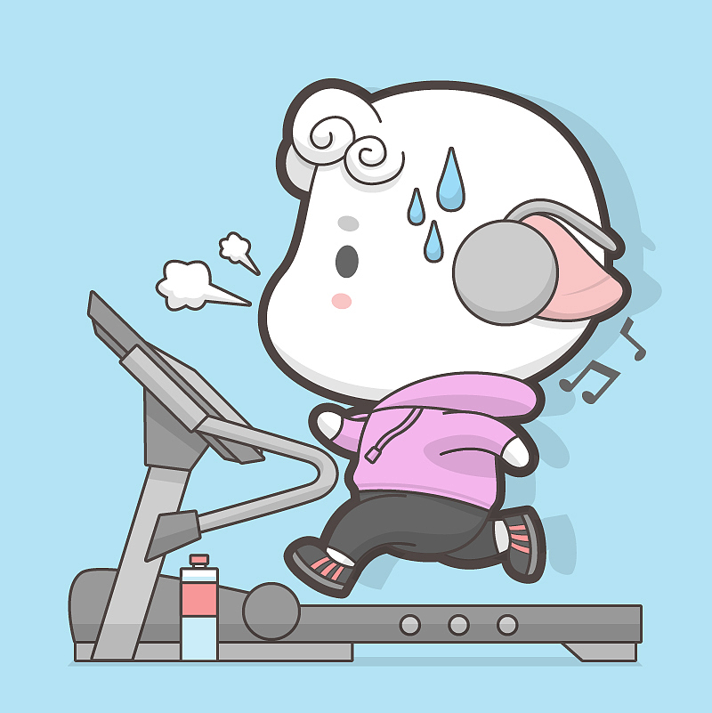 健身只上跑步机.