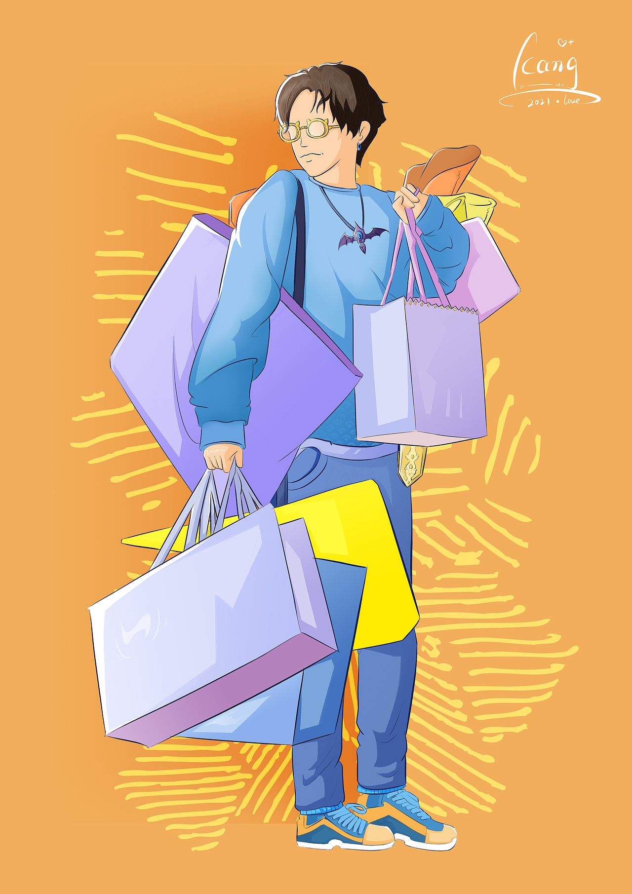 插画原创（图ZMjk3ODAzOTE2） - 创作习作 - 站酷设计师悠闲的八爪原创素材 - 站酷ZCOOL