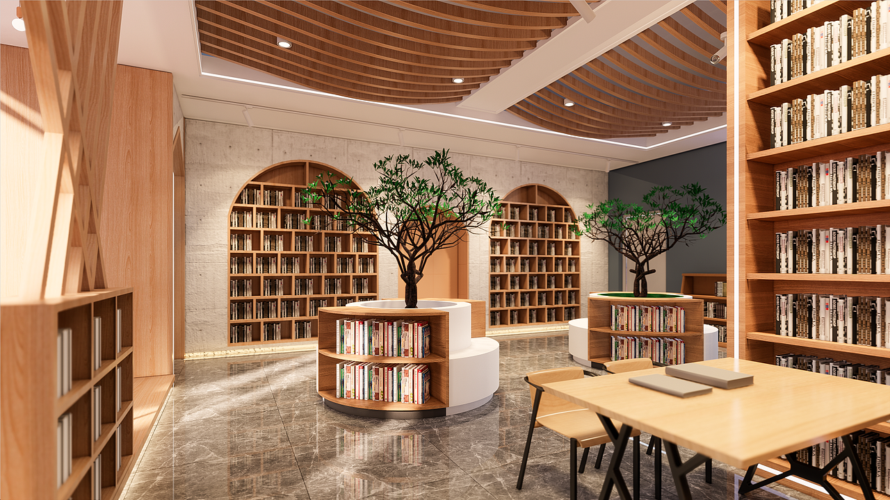 校园图书馆效果