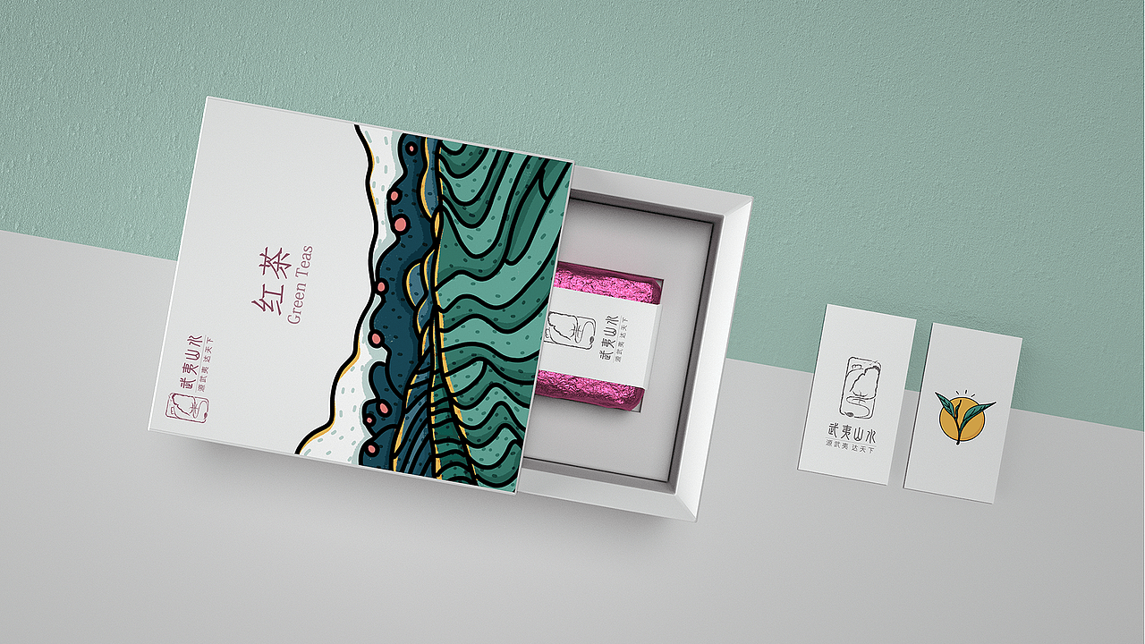 武夷山茶葉組合包裝（圖ZMjE2MzM0NDA4） - 包裝 - 站酷設(shè)計(jì)師逆光塵落原創(chuàng)素材 - 站酷ZCOOL