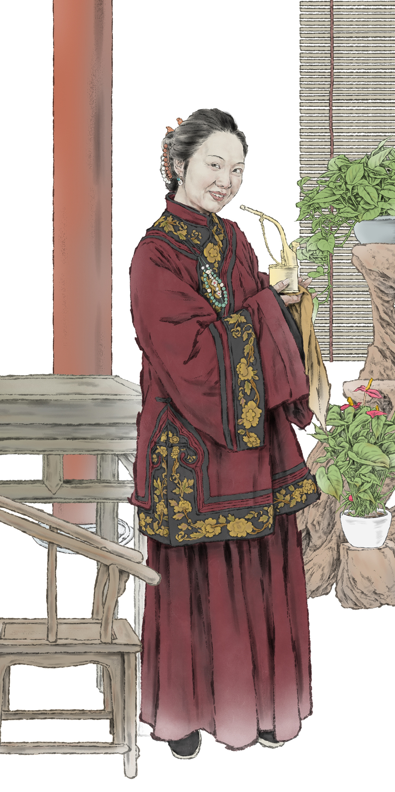 纪保超话剧插图《鲁镇》|纯艺术|绘画|纪保超 - 原创作品 - 站酷