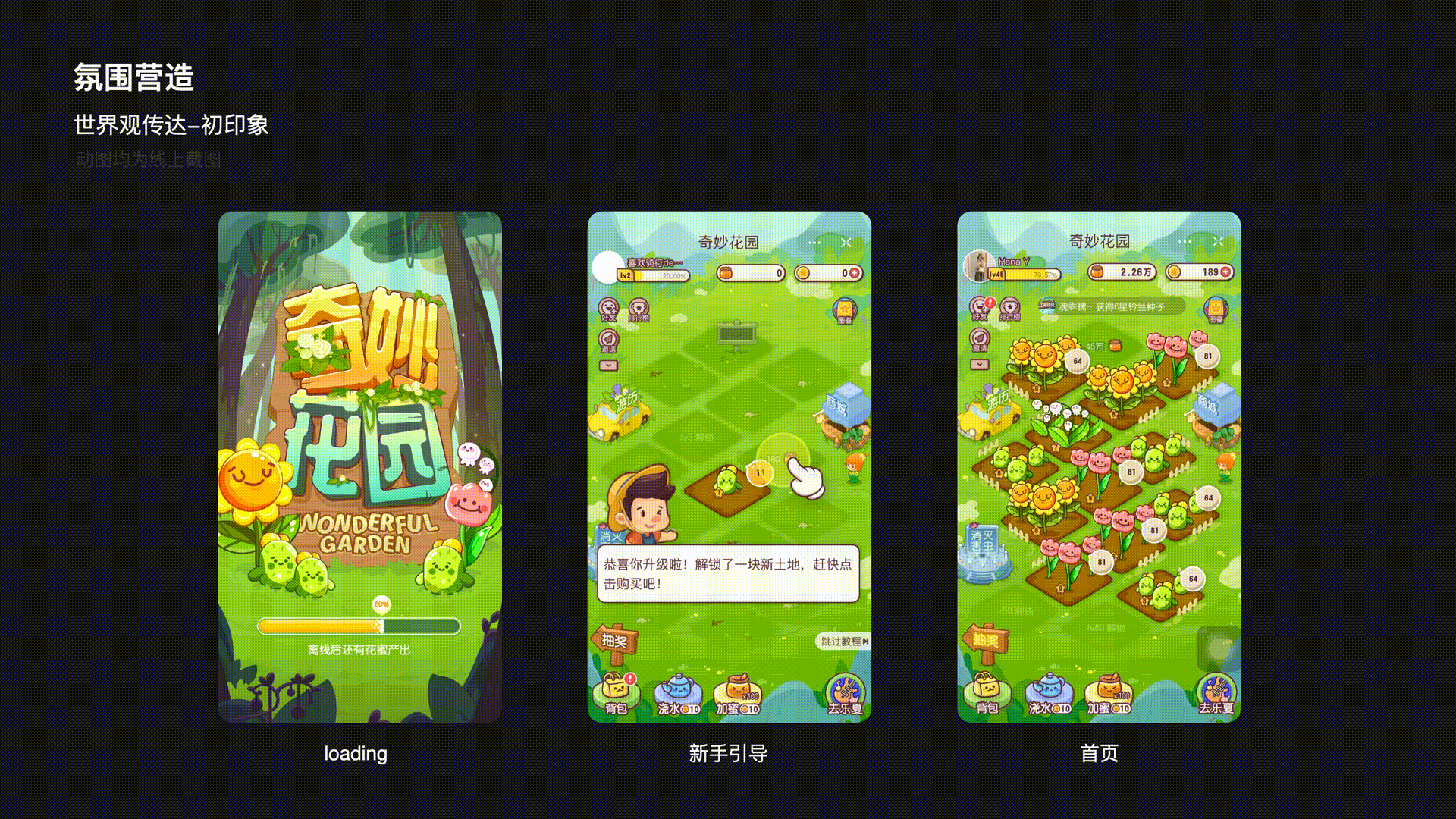 爱奇艺奇妙花园小游戏设计（图ZMjMyOTA4ODMy） - 游戏UI - 站酷设计师Hana袁大大原创素材 - 站酷ZCOOL