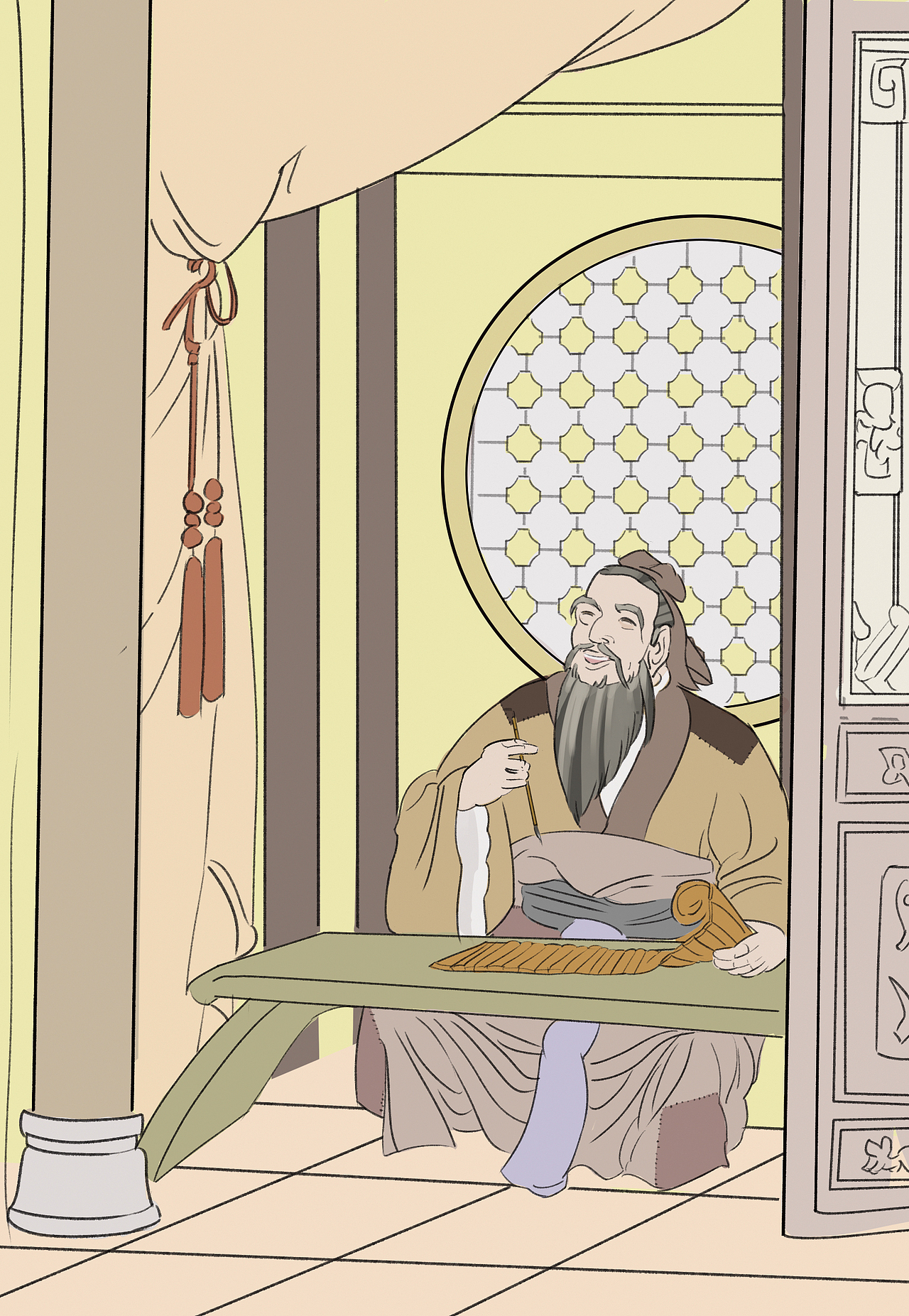 孔子的故事童书插图7张（图ZMTIzMDc0NzYw） - 儿童插画 - 站酷设计师李师傅415原创素材 - 站酷ZCOOL