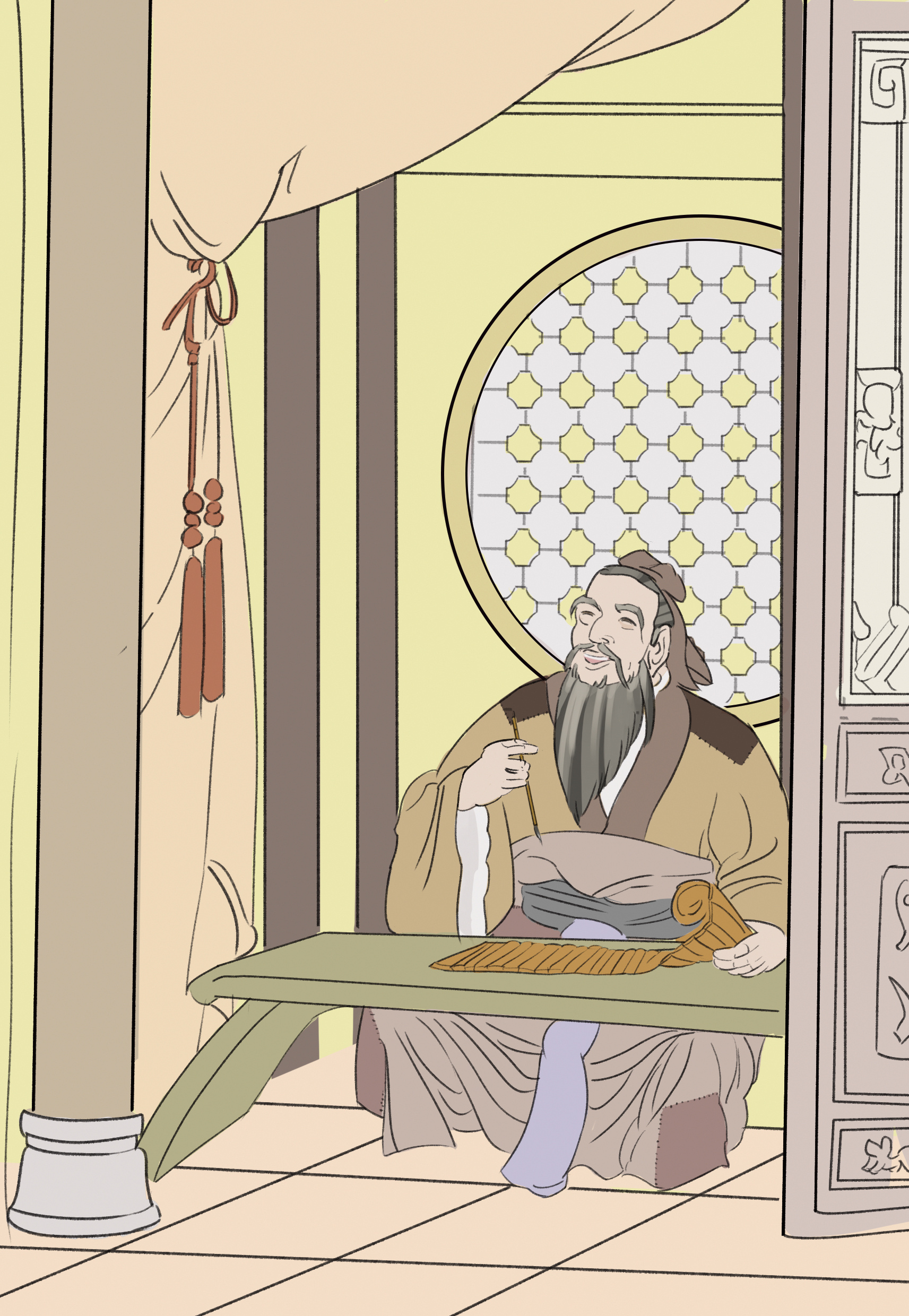 孔子的故事童书插图7张