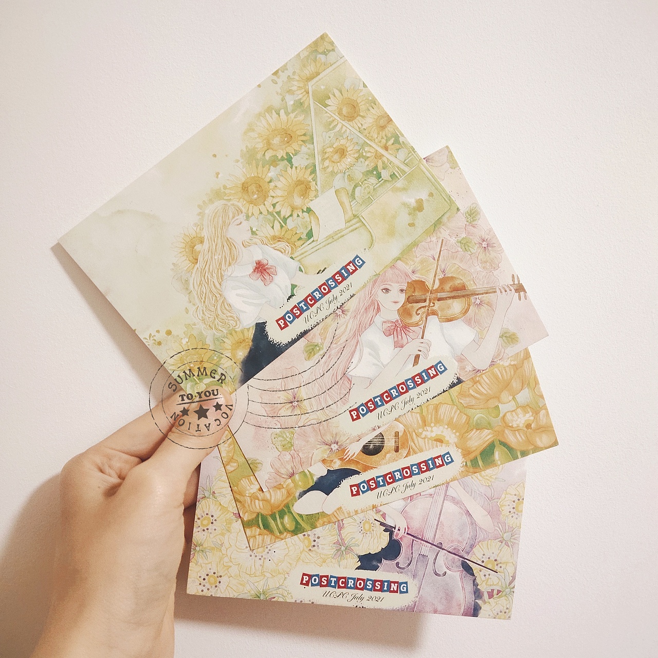 一组明信片收到实物了,很有纪念意义😄