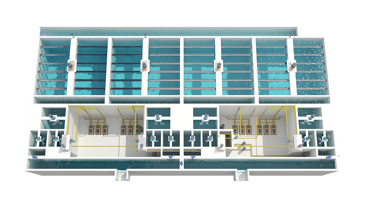 污水厂三维效果图（图ZMzgwNzU5Nzg0） - 人机交互 - 站酷设计师雪12321原创素材 - 站酷ZCOOL