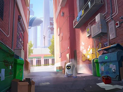 动画场景-未来后巷