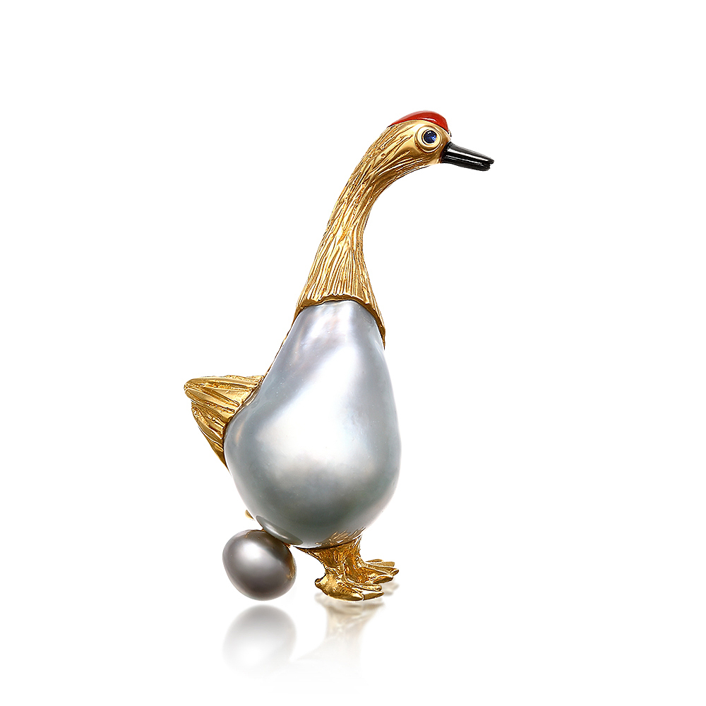 巴洛克海水异形珍珠原创作品在摄影师相机下的样子|手工艺|首饰设计