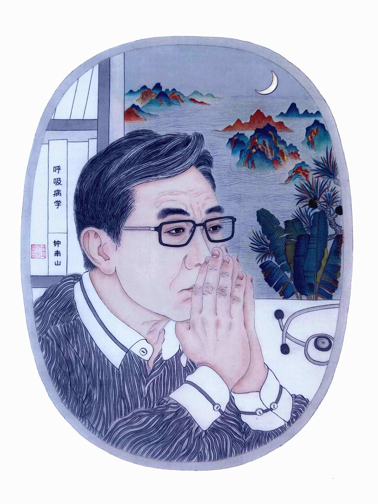 《不眠之夜》作者：任翔（图ZMjM3NDA0OTgw） - 绘画 - 站酷设计师任翔画家原创素材 - 站酷ZCOOL