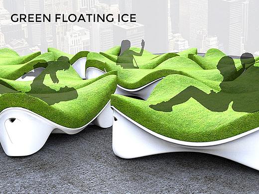 绿色冰原概念家具设计Green Floating Ice