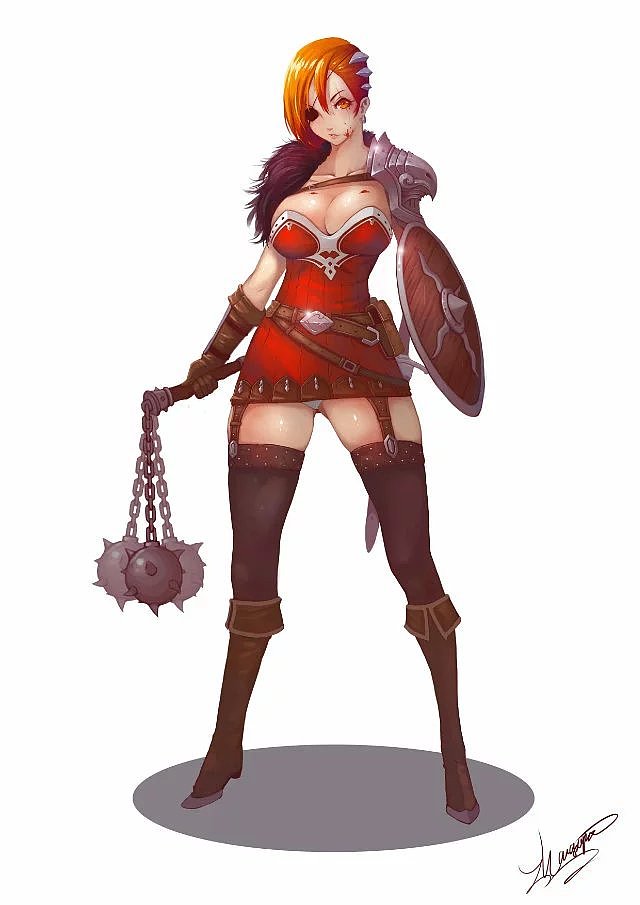 潭州教育插画游戏人物绘画作品