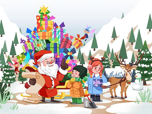 礼物（个人主页-ZNDkzNDY0MDg=） - 儿童插画 - 站酷设计师密东西原创素材 - 站酷ZCOOL