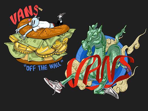 VANS（個(gè)人主頁(yè)-ZMzU5NjM2NzY=） - 新銳潮流插畫(huà) - 站酷設(shè)計(jì)師大旭喝湯沒(méi)原創(chuàng)素材 - 站酷ZCOOL