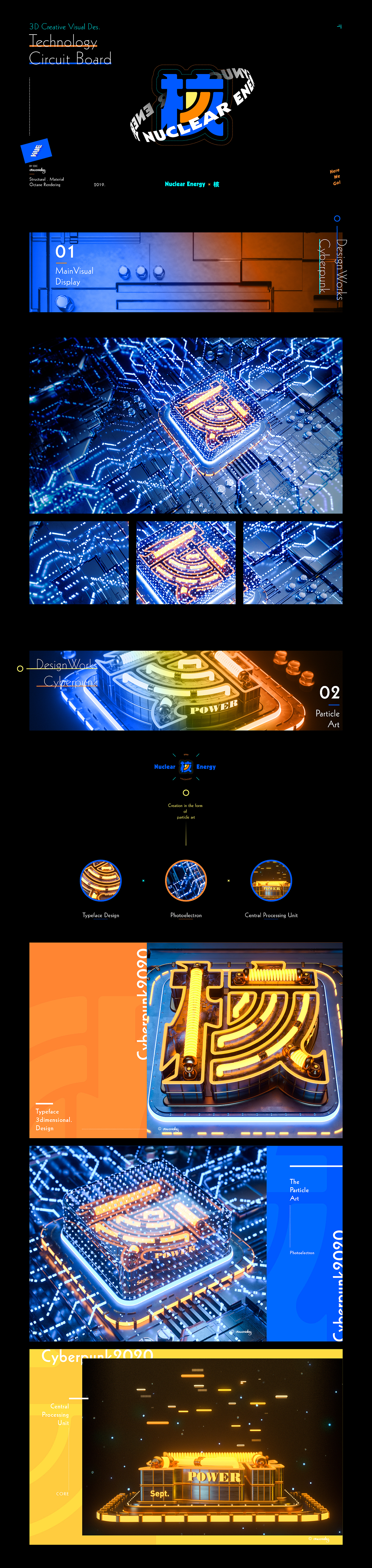 C4D视觉 VOL.1 | 核能 Nuclear（图ZMTg2OTE5NTg4） - 字体/字形 - 站酷设计师vincentoby原创素材 - 站酷ZCOOL