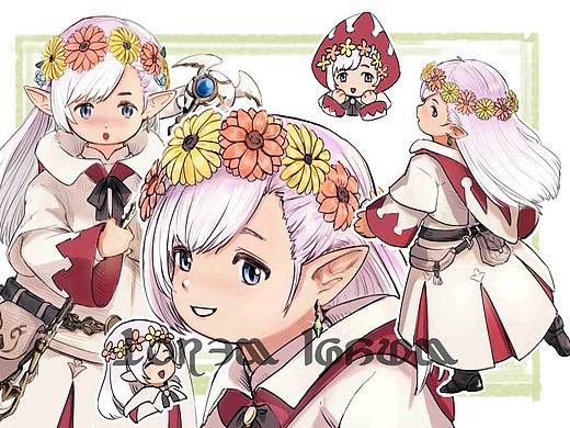 FF14 角色摸鱼页